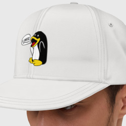 Кепка снепбек с прямым козырьком Пингвин: Linux