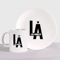 Набор: тарелка + кружка Los Angeles Star