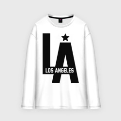 Мужской лонгслив oversize хлопок Los Angeles Star