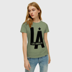 Женская футболка хлопок Los Angeles Star - фото 2