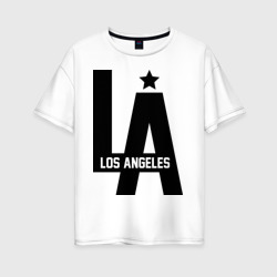 Женская футболка хлопок Oversize Los Angeles Star