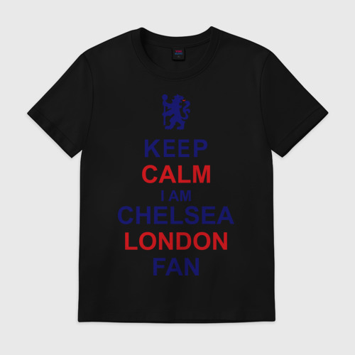 Мужская футболка хлопок keep calm I am Chelsea London fan Фото 01 Мужская футболка хлопок keep calm I am Chelsea London fan Фото 01