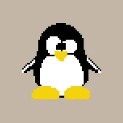 Мужской свитшот хлопок Битовый пингвин Linux - фото 2