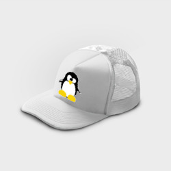 Кепка тракер с сеткой Битовый пингвин Linux - фото 2