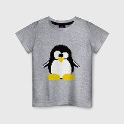 Детская футболка хлопок Битовый пингвин Linux
