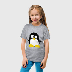 Детская футболка хлопок Битовый пингвин Linux - фото 2