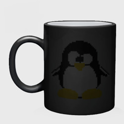 Кружка хамелеон Битовый пингвин Linux - фото 2