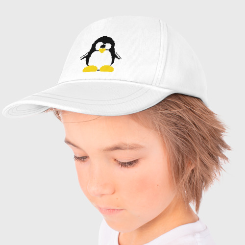Детская бейсболка Битовый пингвин Linux - фото 3