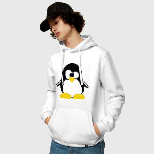 Мужская толстовка хлопок Битовый пингвин Linux - фото 3