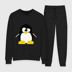 Женский костюм хлопок Битовый пингвин Linux