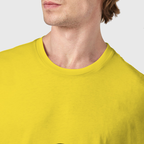 Мужская футболка хлопок Женат на Александре, цвет желтый - фото 6