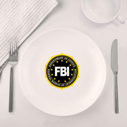 Набор: тарелка + кружка FBI - фото 2