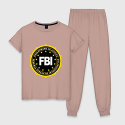 Женская пижама хлопок FBI