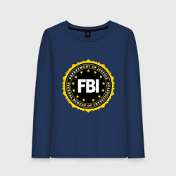 Женский лонгслив хлопок FBI