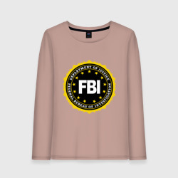 Женский лонгслив хлопок FBI