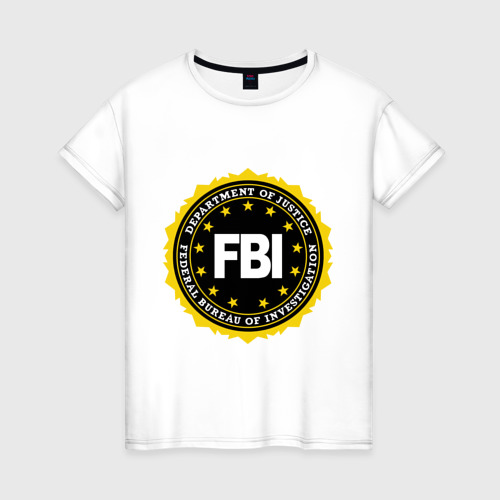 Женская футболка хлопок FBI