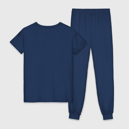 Женская пижама хлопок FBI, цвет темно-синий - фото 2