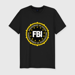 Мужская футболка хлопок Slim FBI