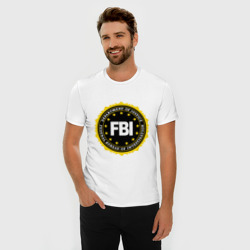 Мужская футболка хлопок Slim FBI - фото 2