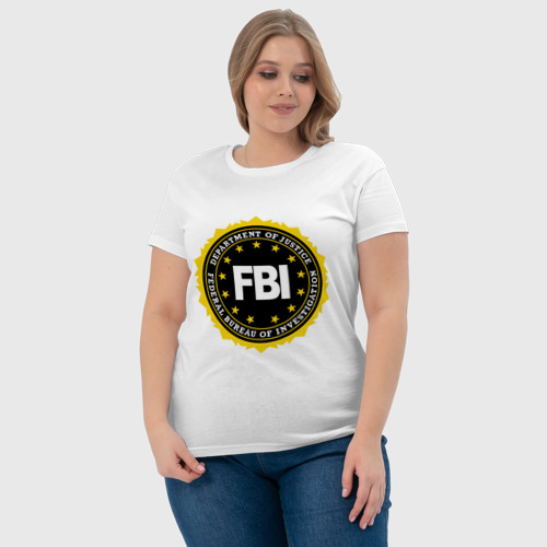 Женская футболка хлопок FBI - фото 6