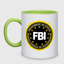 Кружка двухцветная FBI