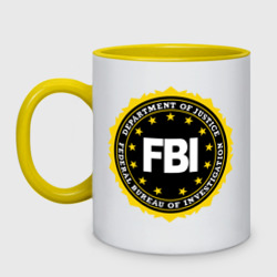 Кружка двухцветная FBI