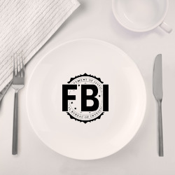 Набор: тарелка + кружка FBI LOGO - фото 2