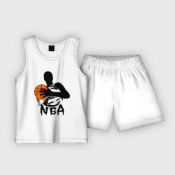 Детская пижама с шортами хлопок Kareem Abdul-Jabbar NBA