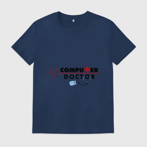 Мужская футболка хлопок Computer Doctor