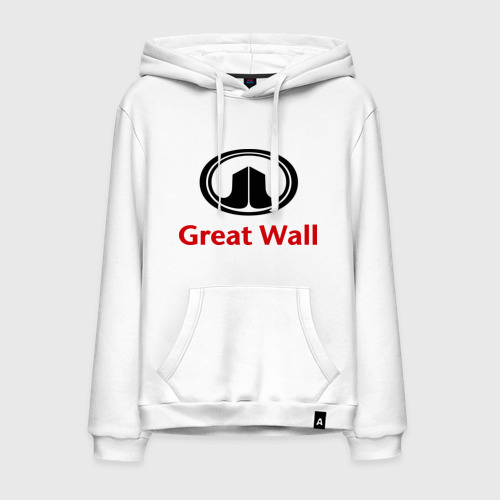 Мужская толстовка хлопок Great Wall logo, цвет белый