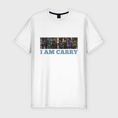 Мужская футболка хлопок Slim I am carry