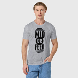 Мужская футболка хлопок Mid or feed - фото 2