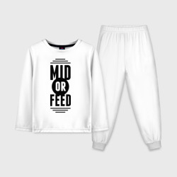 Детская пижама с лонгсливом хлопок Mid or feed