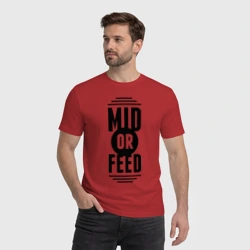 Мужская футболка хлопок Mid or feed - фото 2