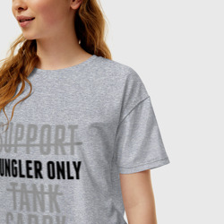Женская футболка хлопок Oversize Jungler only - фото 2