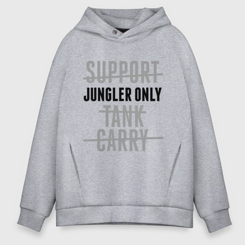 Мужское худи Oversize хлопок Jungler only, цвет меланж