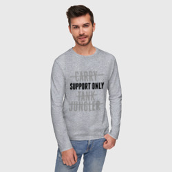 Мужской лонгслив хлопок Support only - фото 2