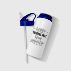 Бутылка для воды с трубочкой Support only - фото 2