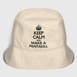 Мужская панама хлопок Keep calm and make a Pentakill