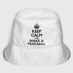 Мужская панама хлопок Keep calm and make a Pentakill