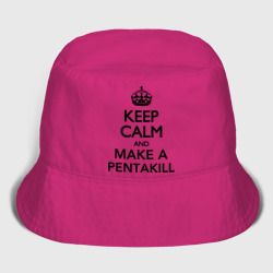 Женская панама хлопок Keep calm and make a Pentakill