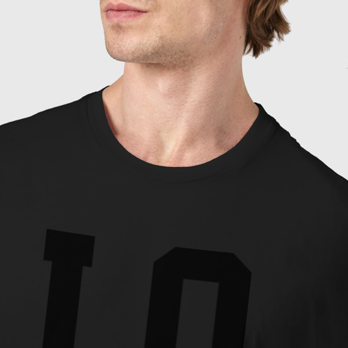 Мужская футболка хлопок London, цвет черный - фото 6
