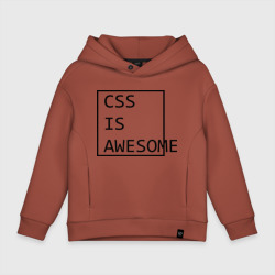 Детское худи Oversize хлопок CSS is awesome