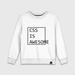 Детский свитшот хлопок CSS is awesome
