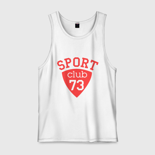 Мужская майка хлопок Sport club, цвет белый