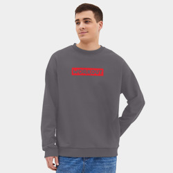 Мужской свитшот oversize без начеса хлопок Obey workout - фото 2