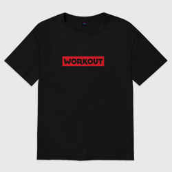Женская футболка хлопок Oversize Obey workout