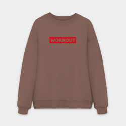 Мужской свитшот oversize без начеса хлопок Obey workout