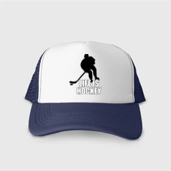 Кепка тракер с сеткой Life is hockey Хоккей - это жизнь