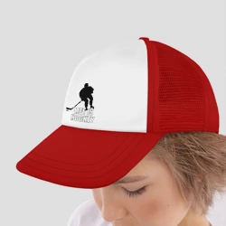 Детская кепка тракер Life is hockey Хоккей - это жизнь